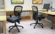 Black ergonomic swivel chairs